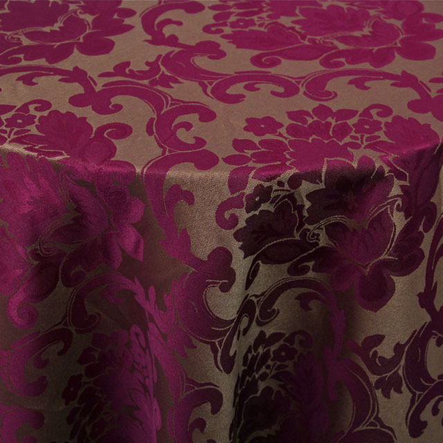 DAMASK - BEETHOVEN BURGUNDY & GOLD